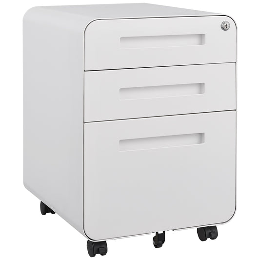 3 Drawer Mobile File Cabinet Under Desk Office, Storage