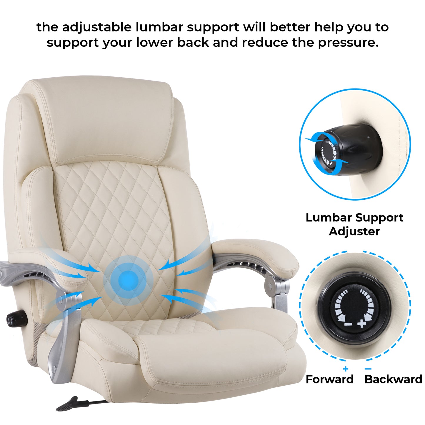 Executive Office Chair Bonded Leather