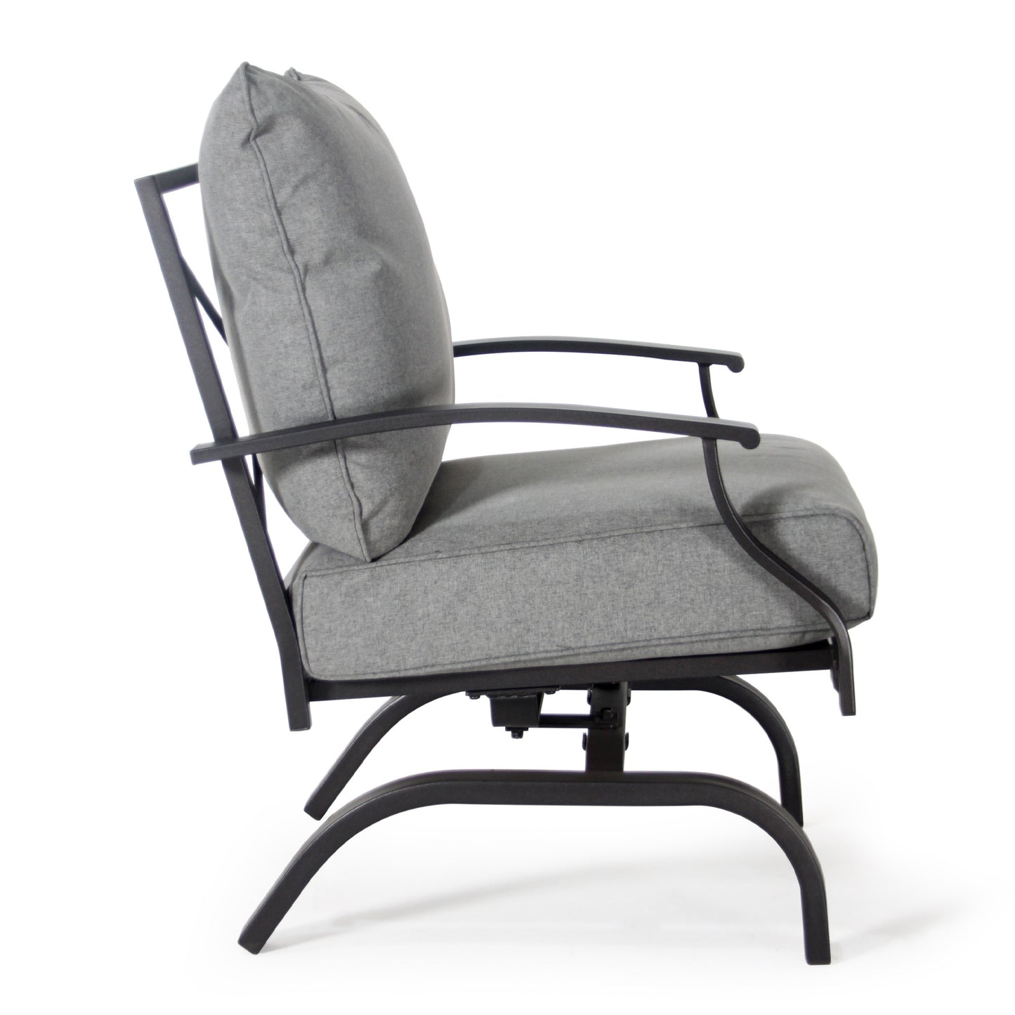 Fire Pit Table with Rocking Chair,4 - Person Outdoor Seating