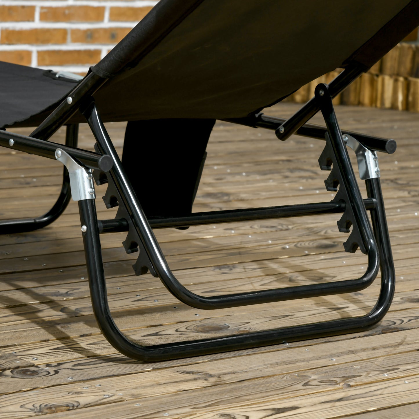 Folding Chairs, Outdoor Sun Tanning, Canopy Shade, Reclining