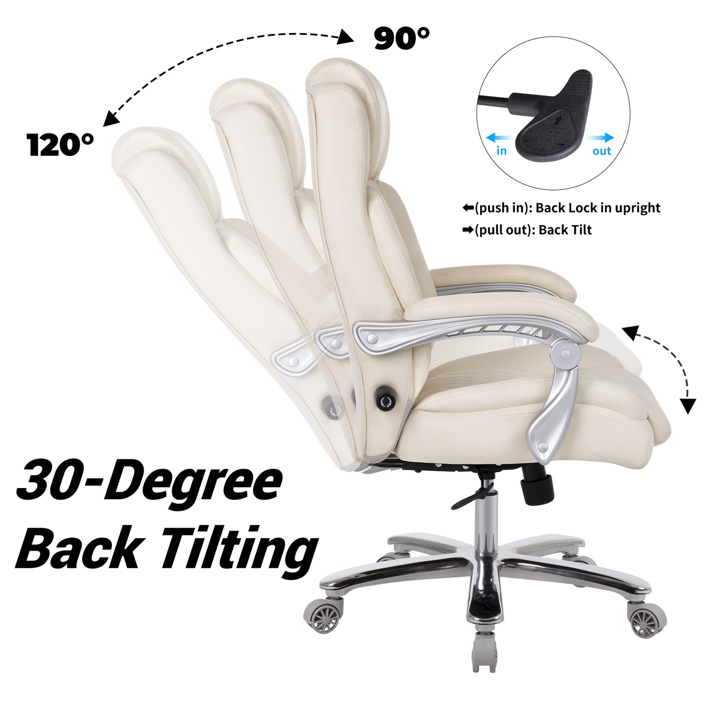 Executive Office Chair Bonded Leather