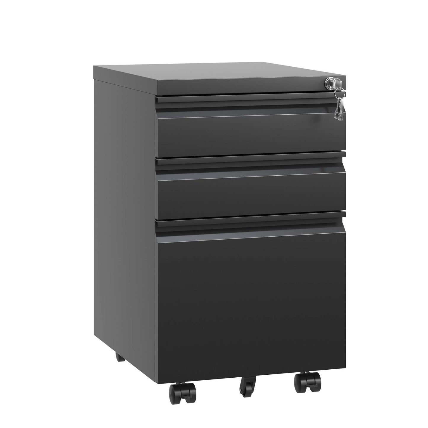 3 Drawer Mobile File Cabinet, Filing Cabinets for Home Office