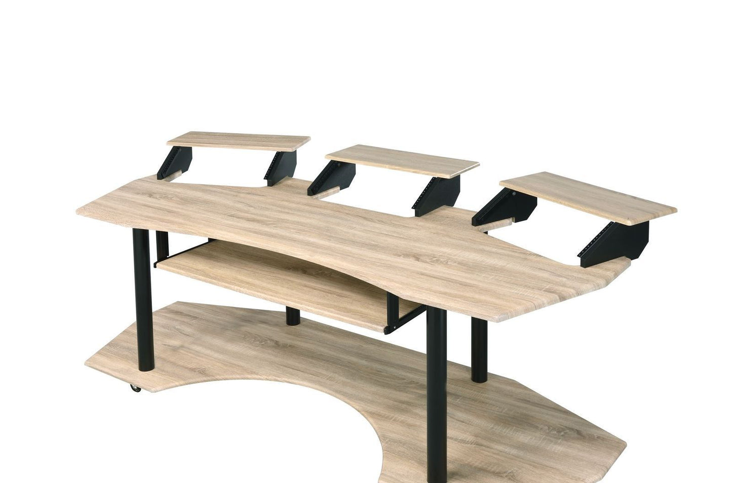 ACME Eleazar Computer Desk, Natural Oak