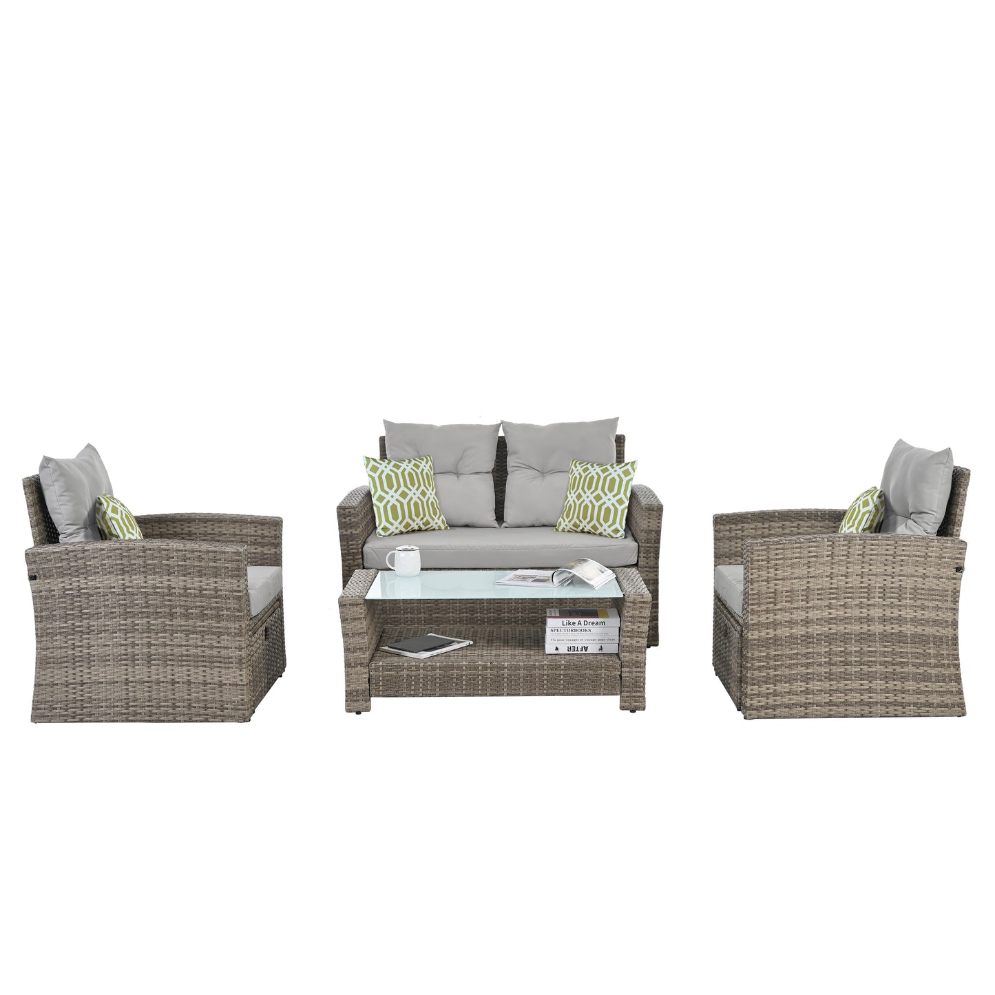 Patio Furniture, Outdoor Furniture, Seasonal 6 Set, Coffee Table
