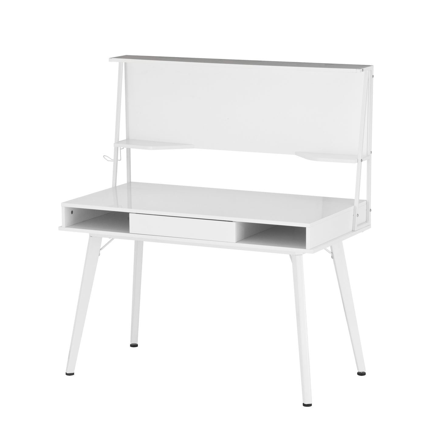 Mobili Study Computer Desk with Storage & Magnetic Dry Erase