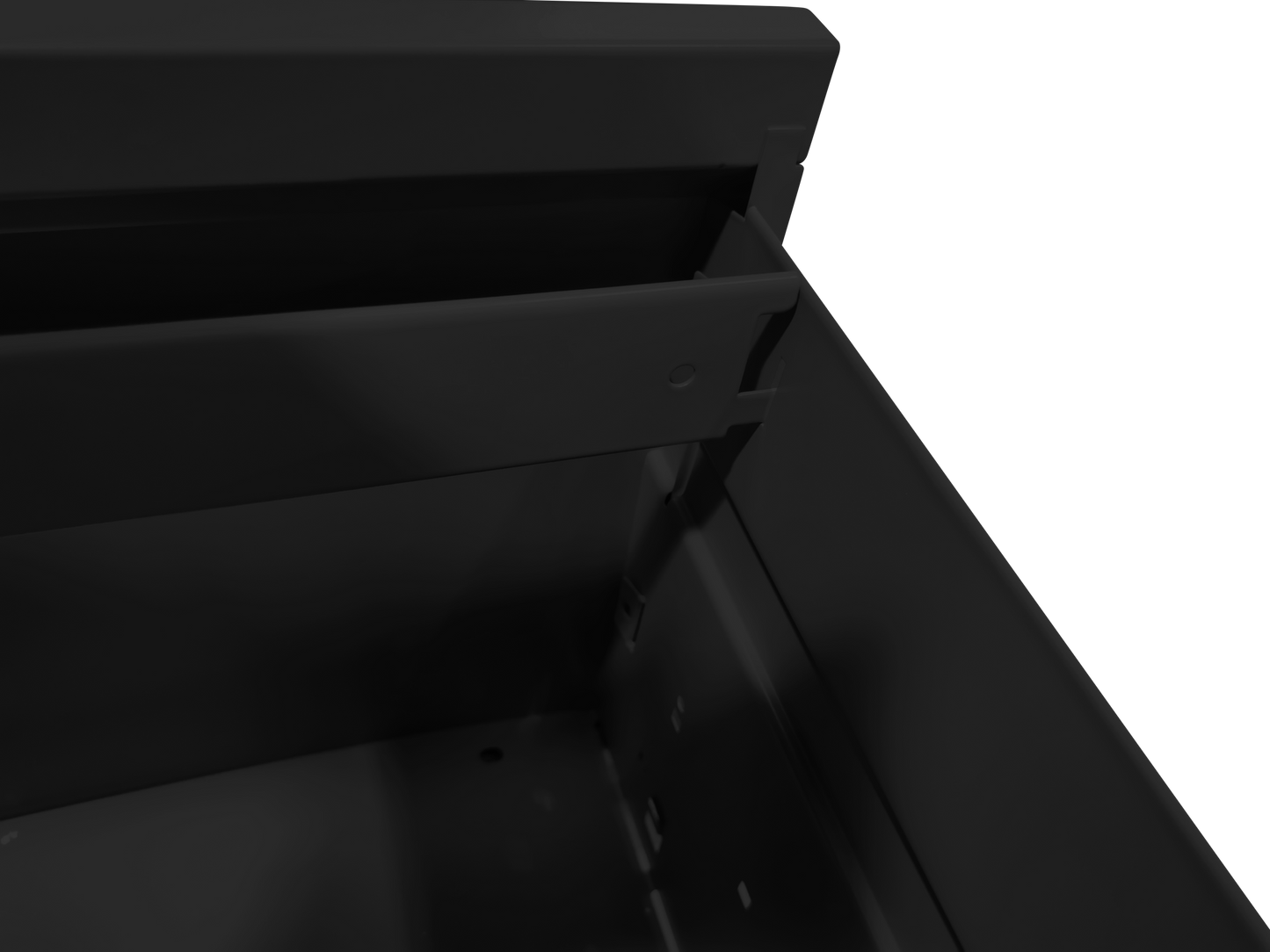 File Cabinet 4 Drawer, Black Filing Cabinet Lockable Home Office