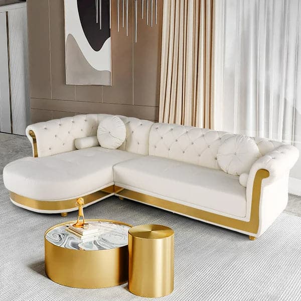 L-Shaped Sectional Sofa: 5-Seater Loveseat