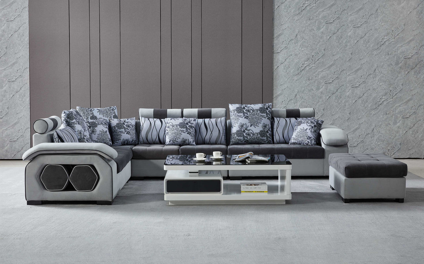 Selena Modular Tufted Sectional Style