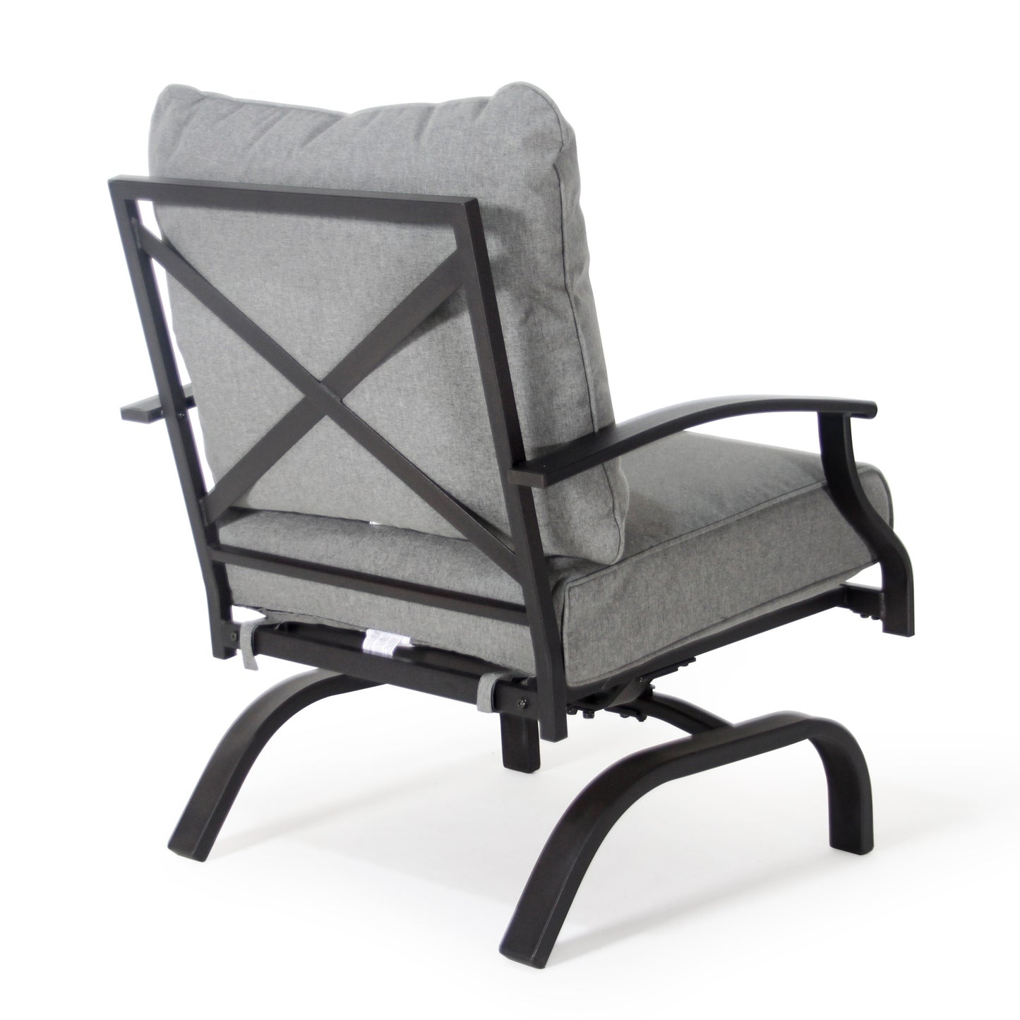 Fire Pit Table with Rocking Chair,4 - Person Outdoor Seating