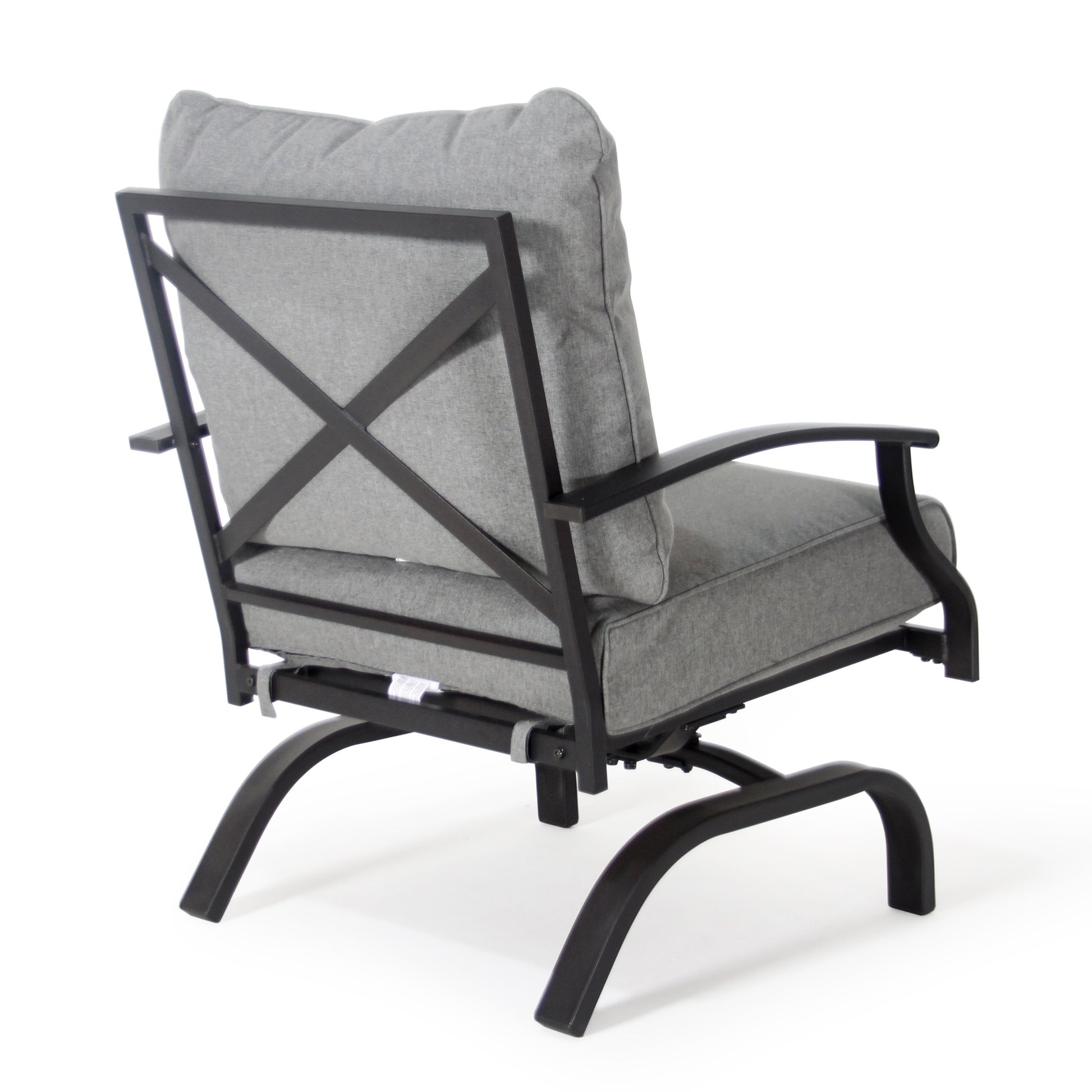 Fire Pit Table with Rocking Chair,4 - Person Outdoor Seating