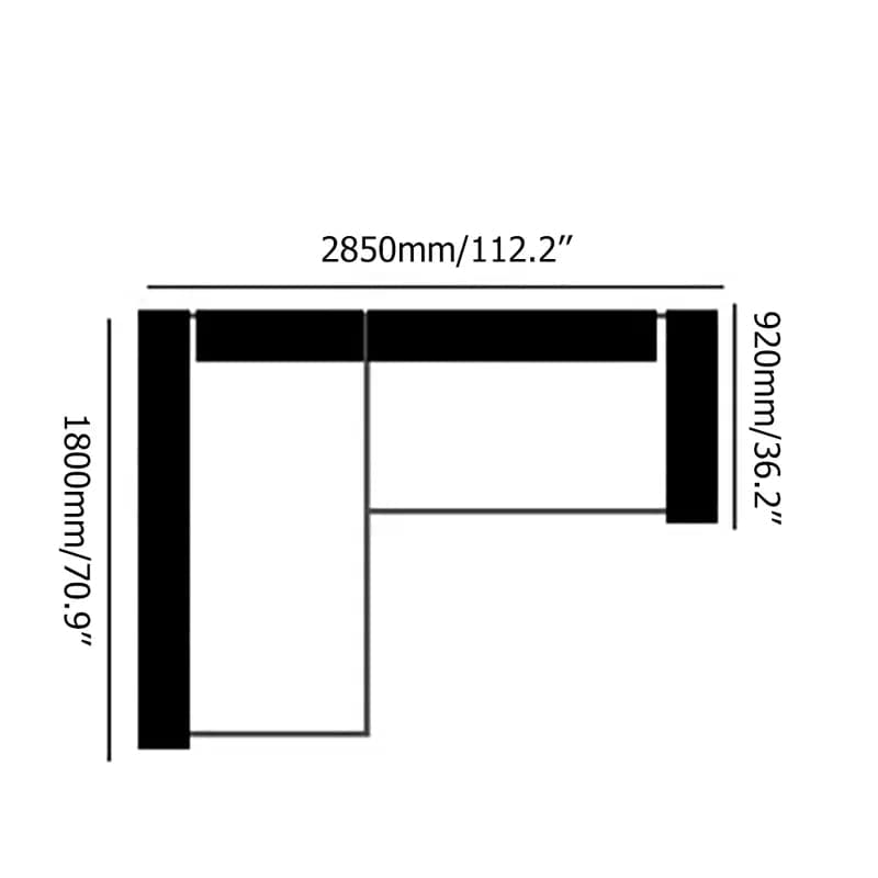 Modular Sectional Sofa L-Shaped Upholstered