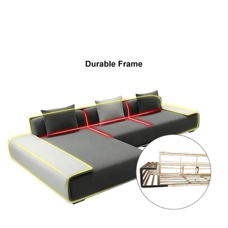 Modular Sectional Sofa L-Shaped Upholstered