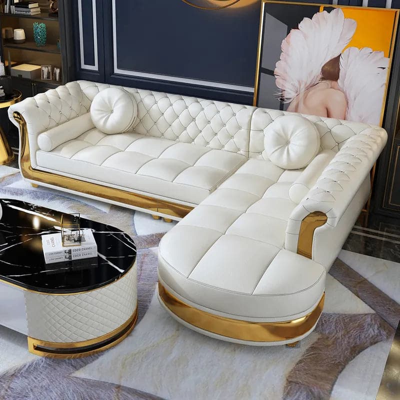 L-Shaped Sectional Sofa: 5-Seater Loveseat