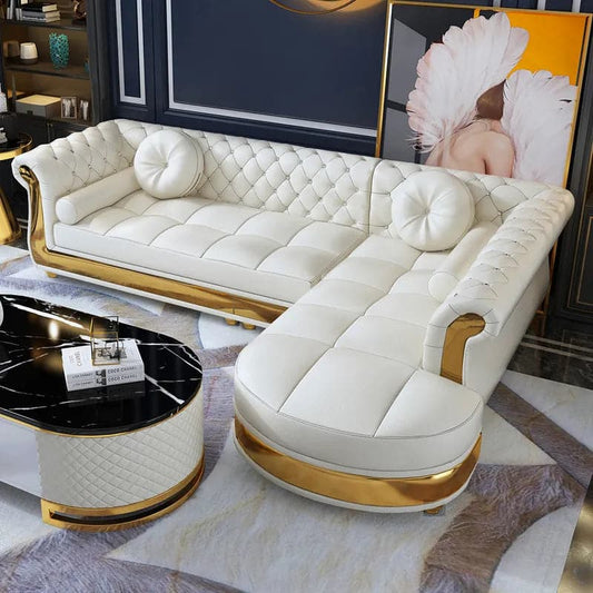 L-Shaped Sectional Sofa: 5-Seater Loveseat