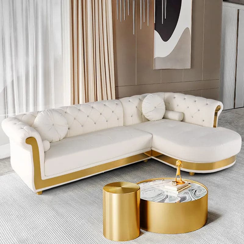 L-Shaped Sectional Sofa: 5-Seater Loveseat