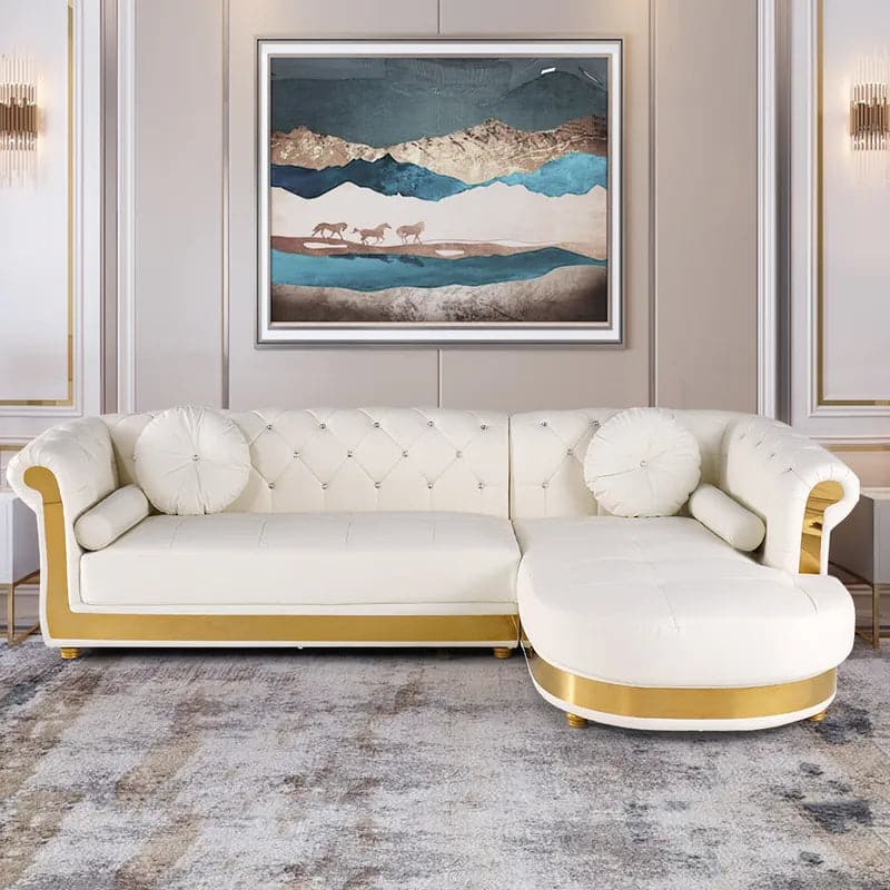 L-Shaped Sectional Sofa: 5-Seater Loveseat
