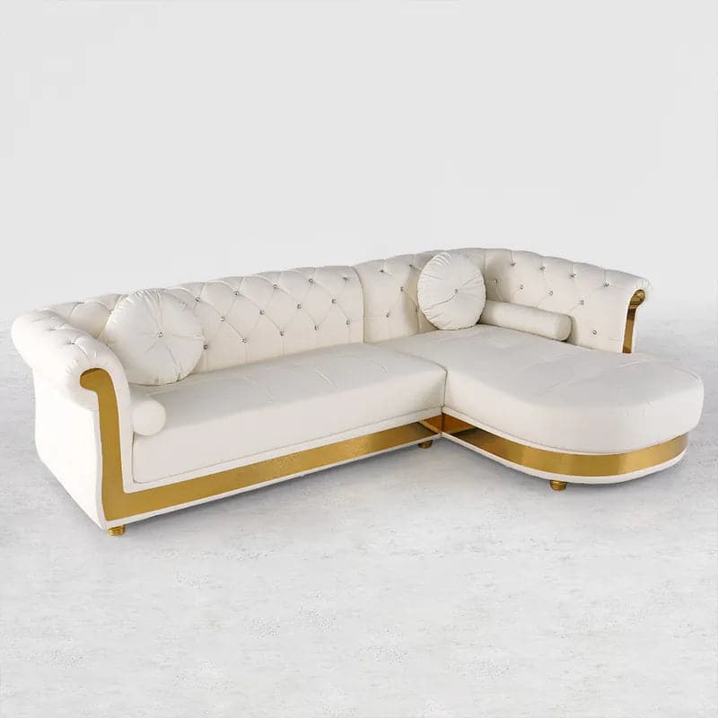L-Shaped Sectional Sofa: 5-Seater Loveseat