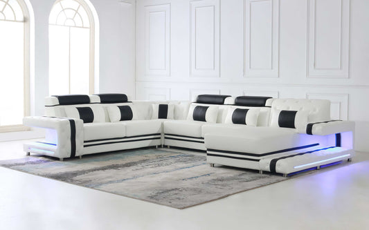 Tion Modern Sectional Sofa with LED Light