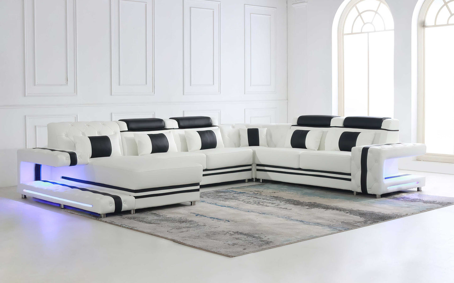 Tion Modern Sectional Sofa with LED Light