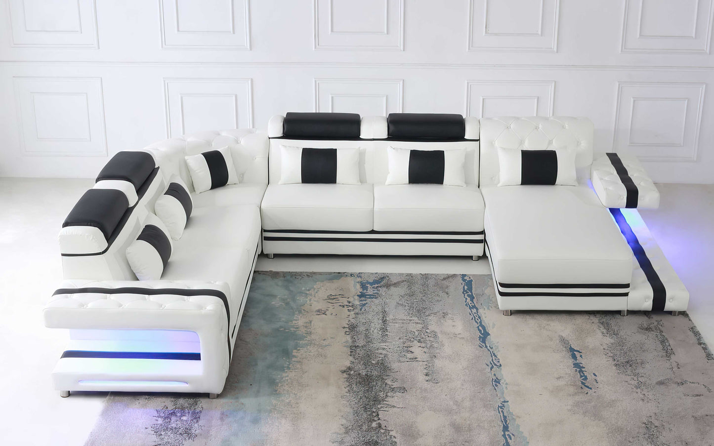 Tion Modern Sectional Sofa with LED Light