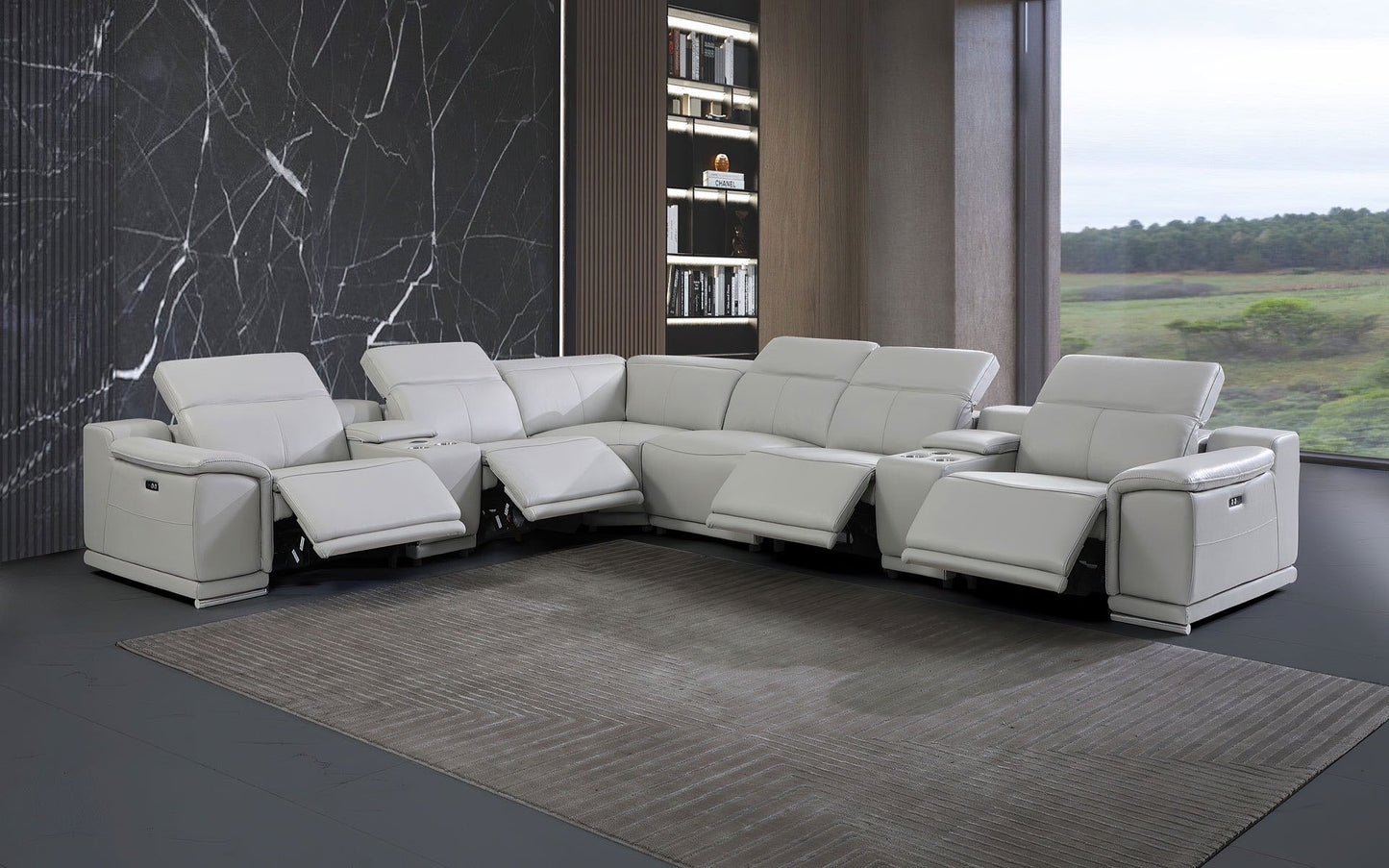 Modern Sectional with Recliner