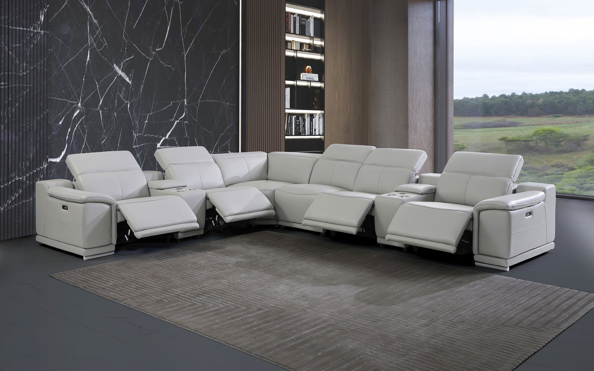 Modern Sectional with Recliner