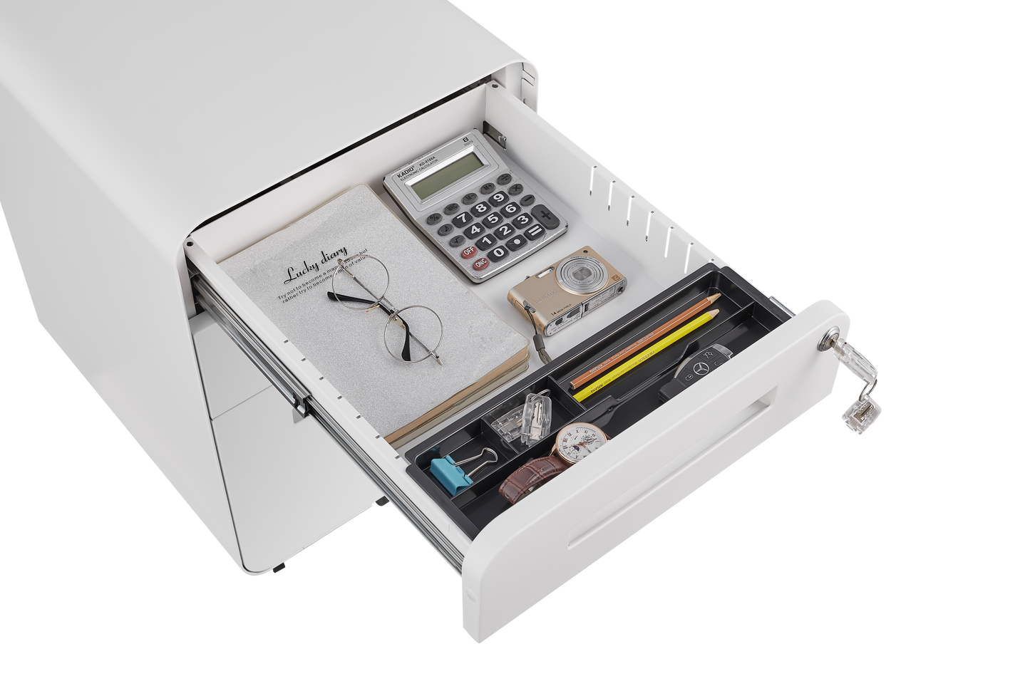 3 Drawer Mobile File Cabinet Under Desk Office, Storage