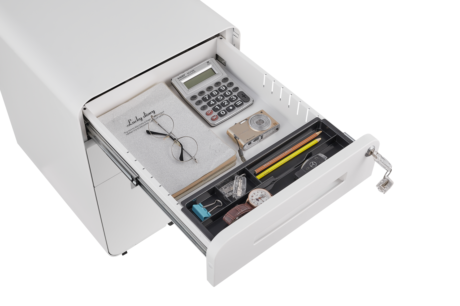 3 Drawer Mobile File Cabinet Under Desk Office, Storage