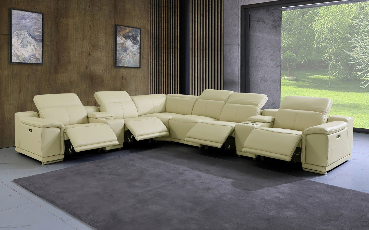 Modern Sectional with Recliner