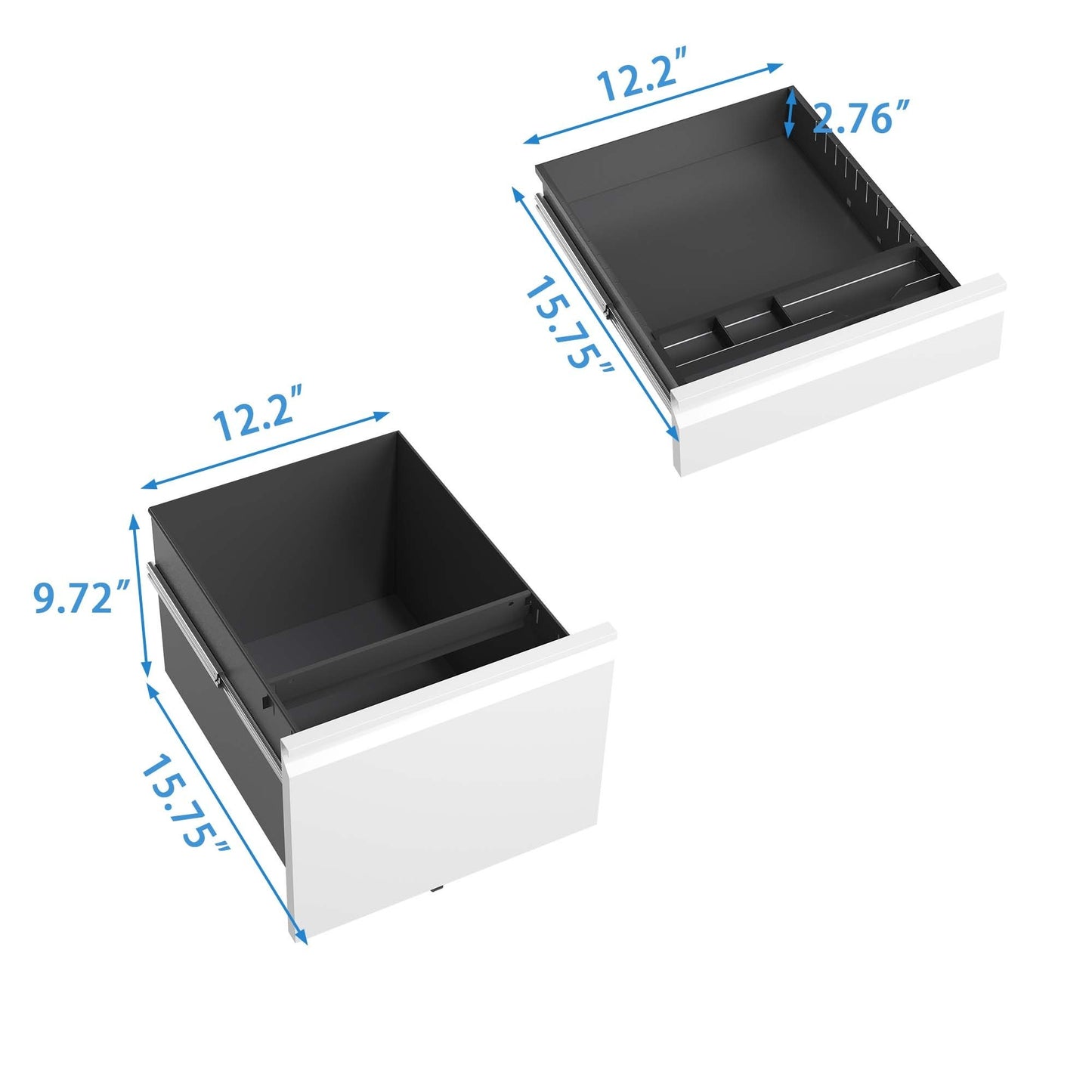 Mobile File Cabinet with Lock, for Home Office