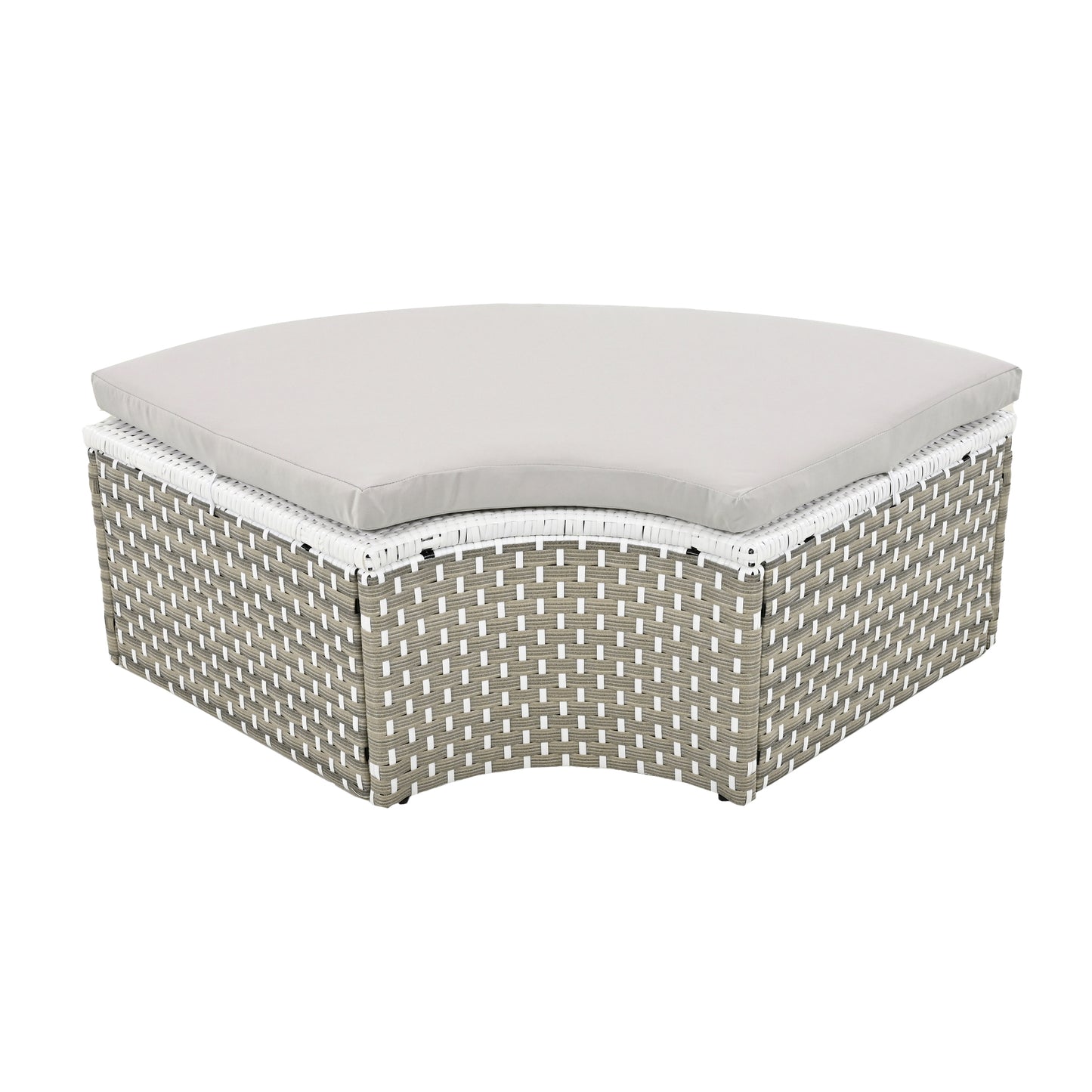 Patio Furniture Round Outdoor Sectional Sofa Set