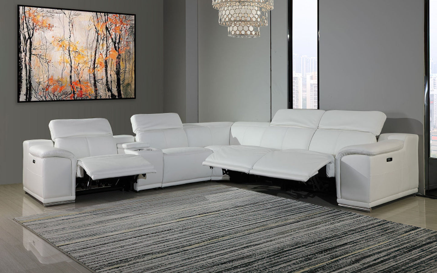 Modern Sectional with Recliner
