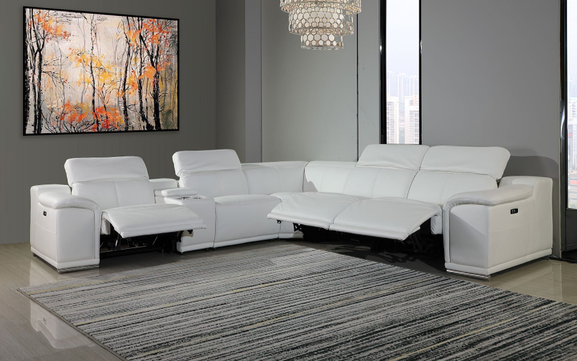 Modern Sectional with Recliner