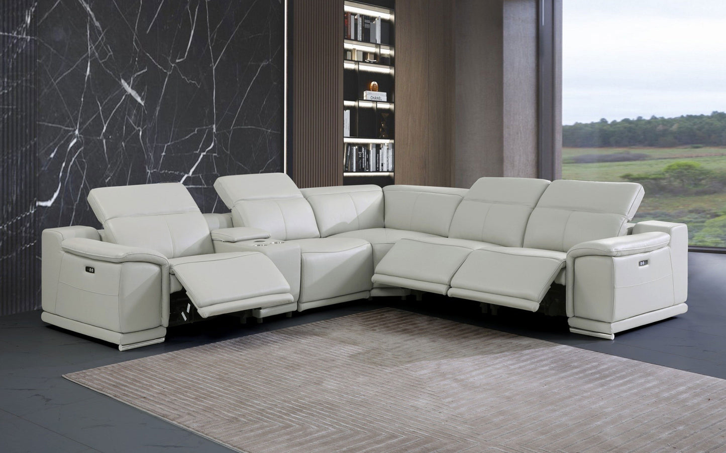Modern Sectional with Recliner