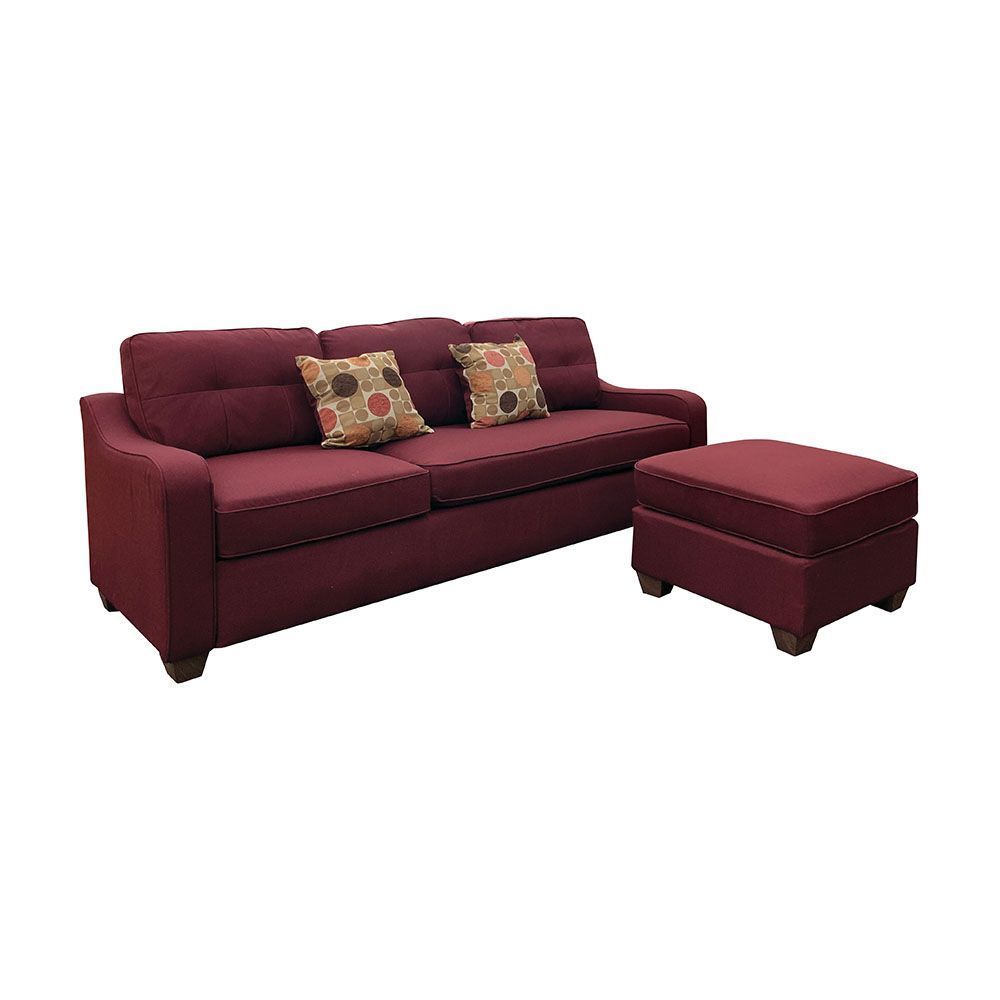 Cleavon II Sectional Sofa with 2 Red Pillows