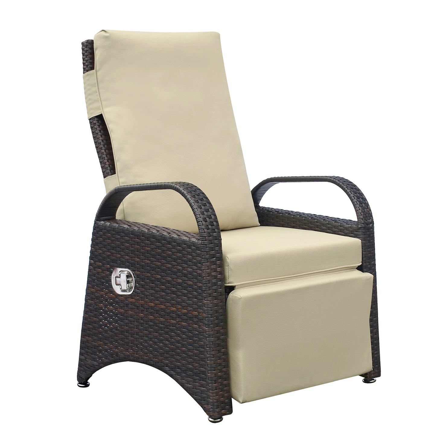 Outdoor Recliner Chair Adjustable Reclining Lounge Chair