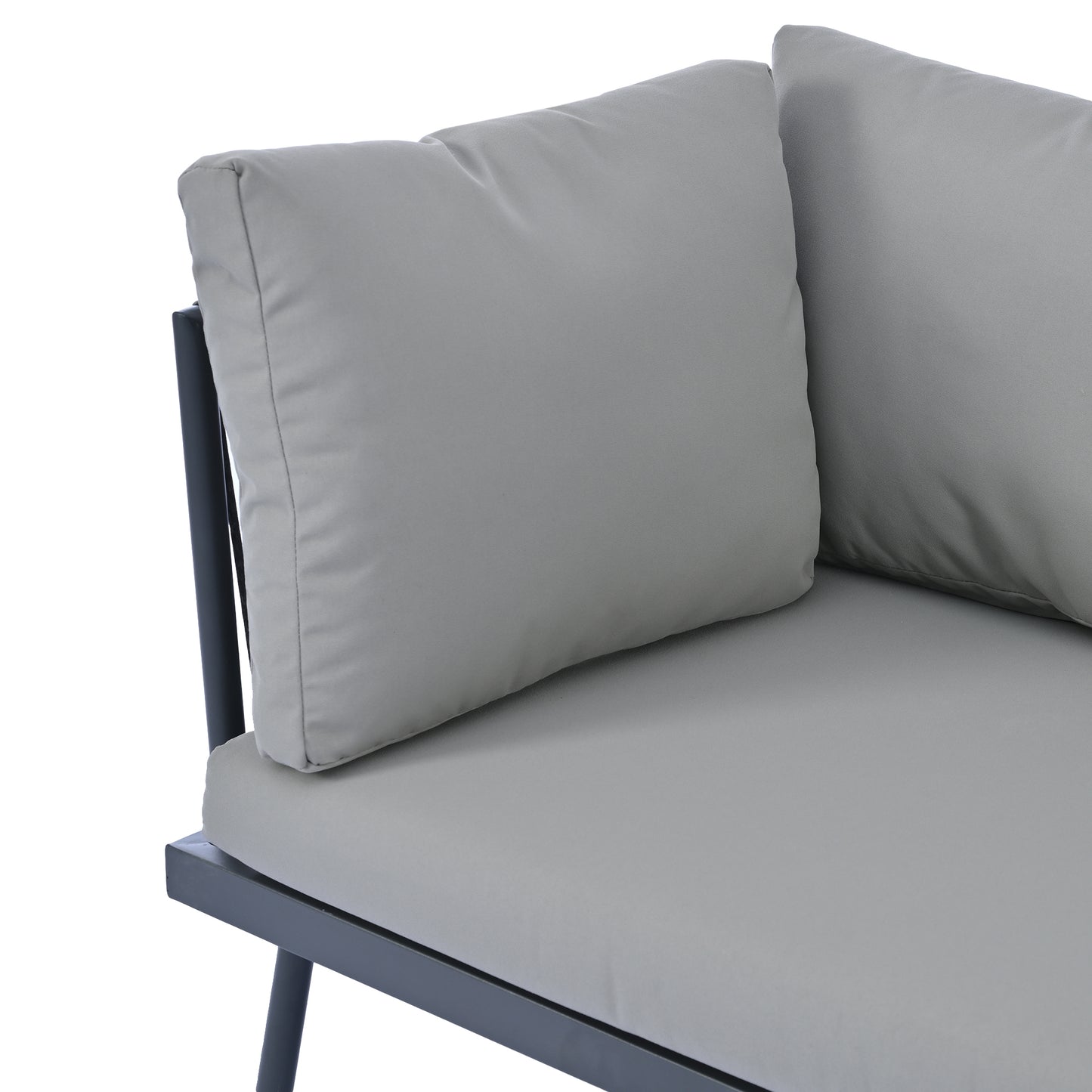 Modern Outdoor 3-Piece Sofa Set All Weather Patio