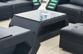 Sectional with LED Lights