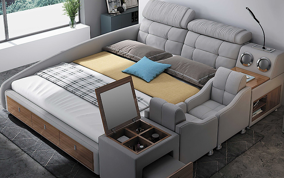 Modern Multifunctional Smart Bed