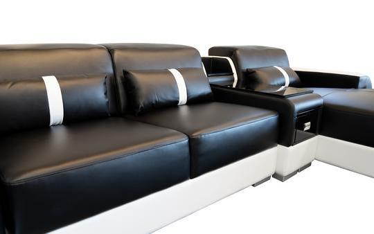 Modern LED Light Sectional Sofa