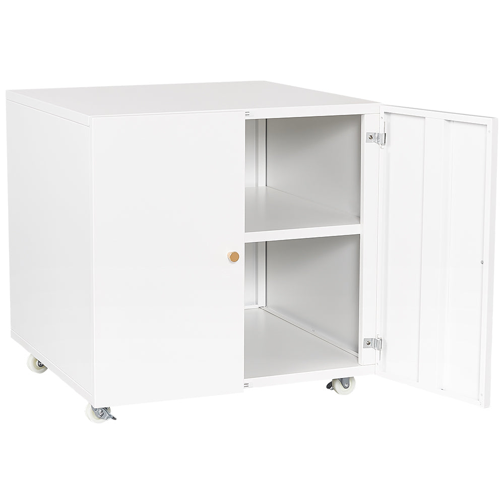 Printer Stand Storage Mobile Adjustable Shelf File Cabinet on Wheels