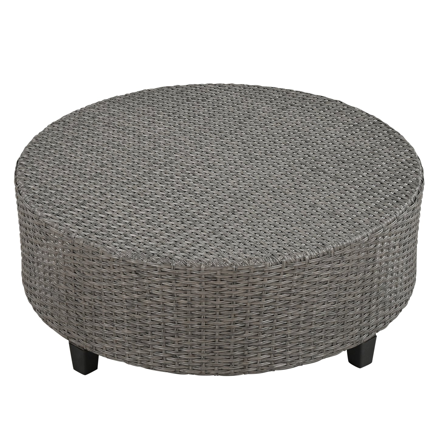 U_Style 6 - Person Fan-shaped Rattan Suit, Table,