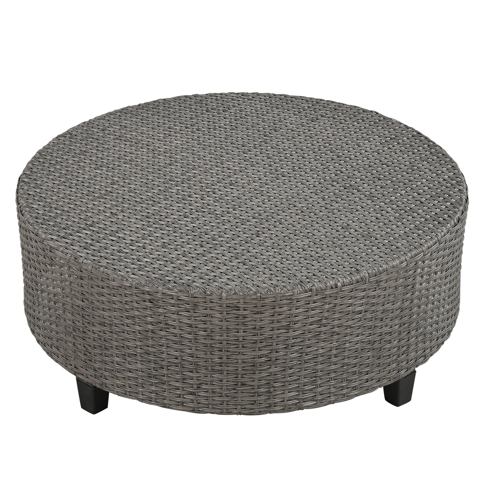 U_Style 6 - Person Fan-shaped Rattan Suit, Table,