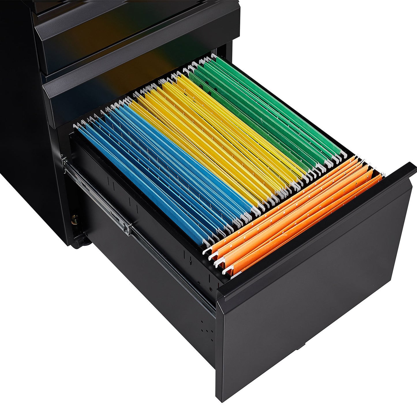 3-Drawer Mobile File Cabinet with Lock, Office Storage