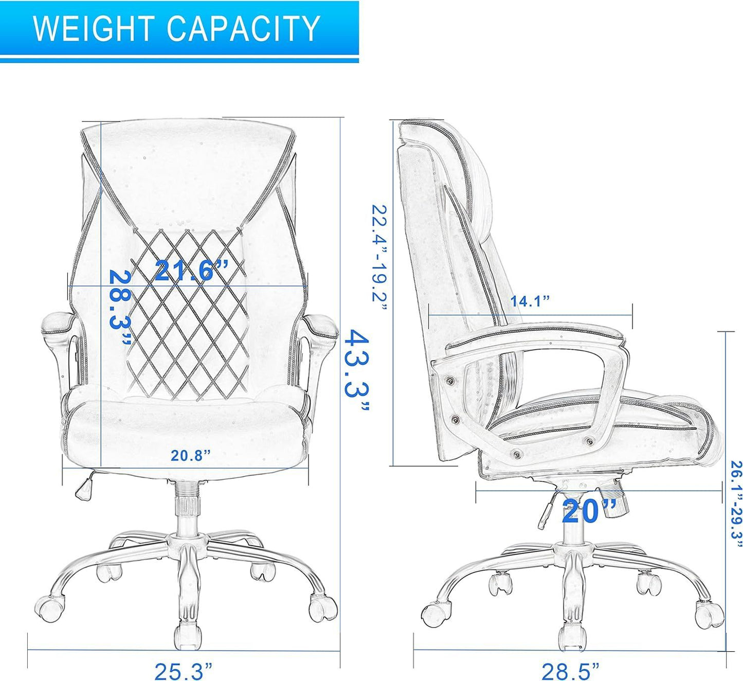 Executive Office Desk Chair Leather Office Chair
