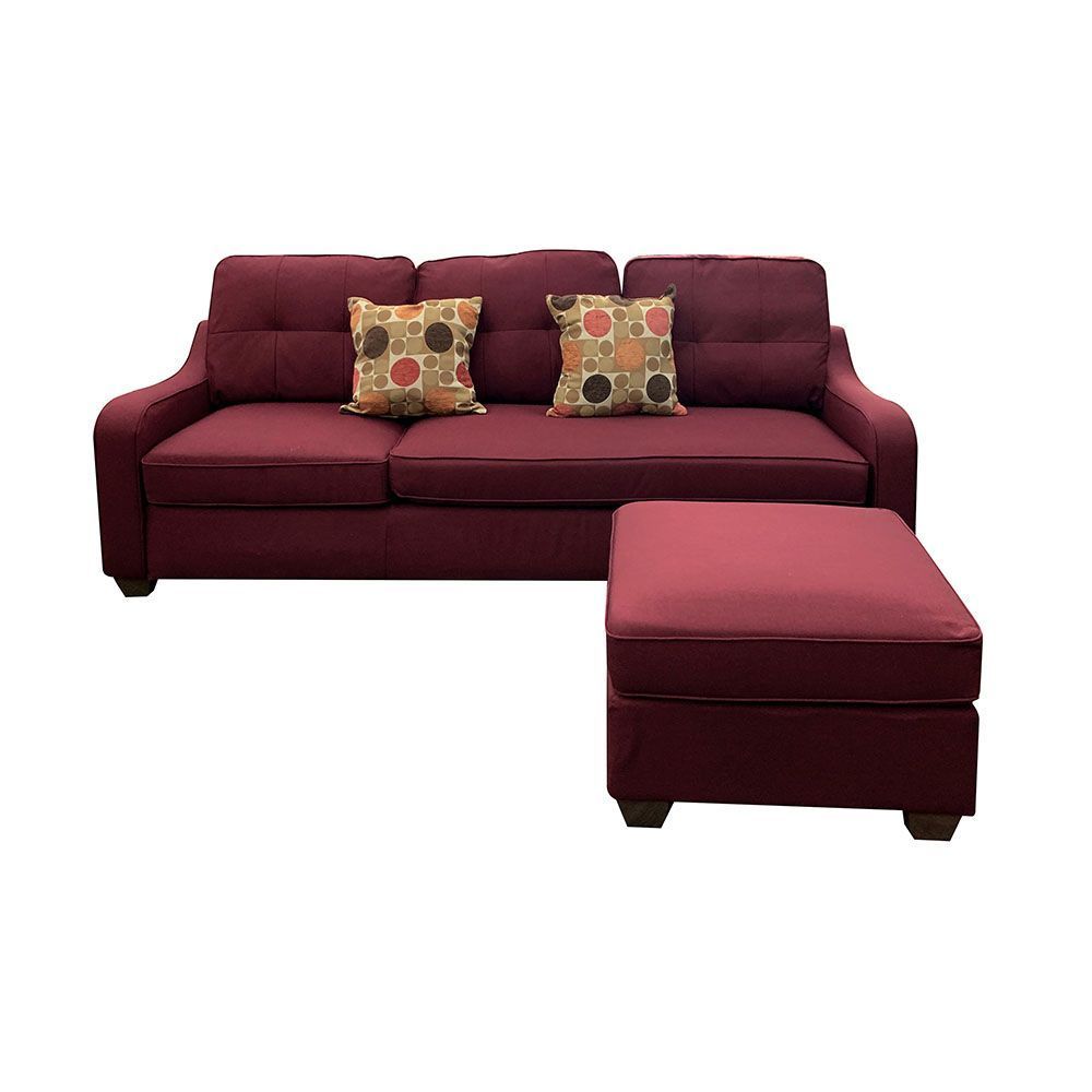 Cleavon II Sectional Sofa with 2 Red Pillows