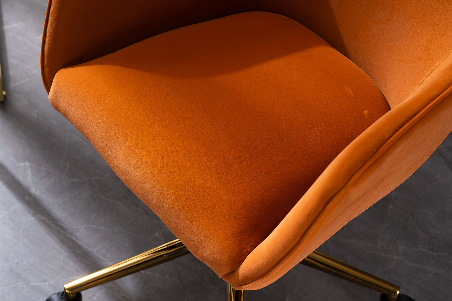 Home Office Chair Gold Metal Legs