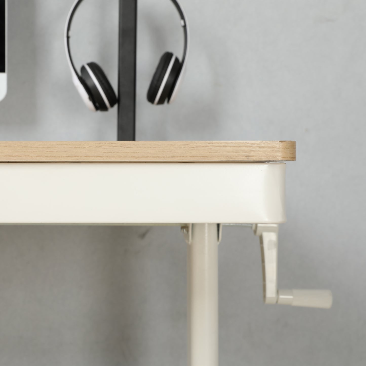 Adjustable Height Stand up Desk with Metal Drawer