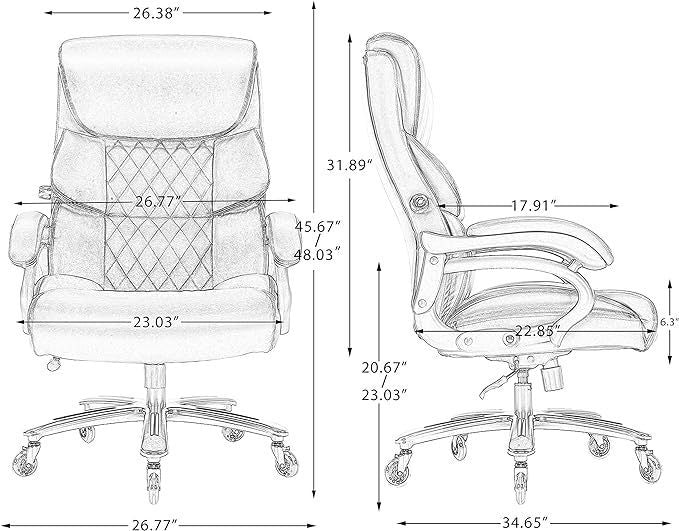 Adjustable Lumbar Support Heavy Duty Office Chair