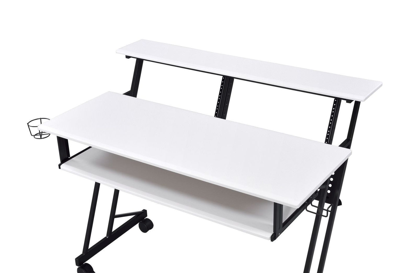 ACME Suitor Computer Desk, White & Black